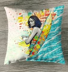 Surfing 1 48 Indoor Pillow - Beyond T-shirts