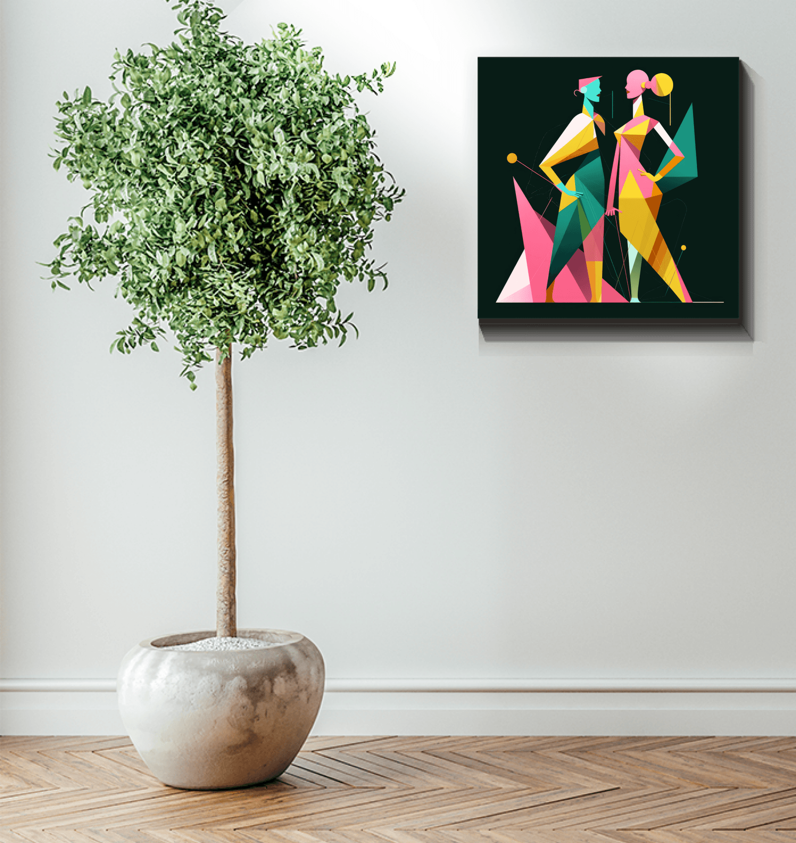 Chic Couture Abstract Expression Canvas - Beyond T-shirts