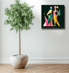 Chic Couture Abstract Expression Canvas - Beyond T-shirts