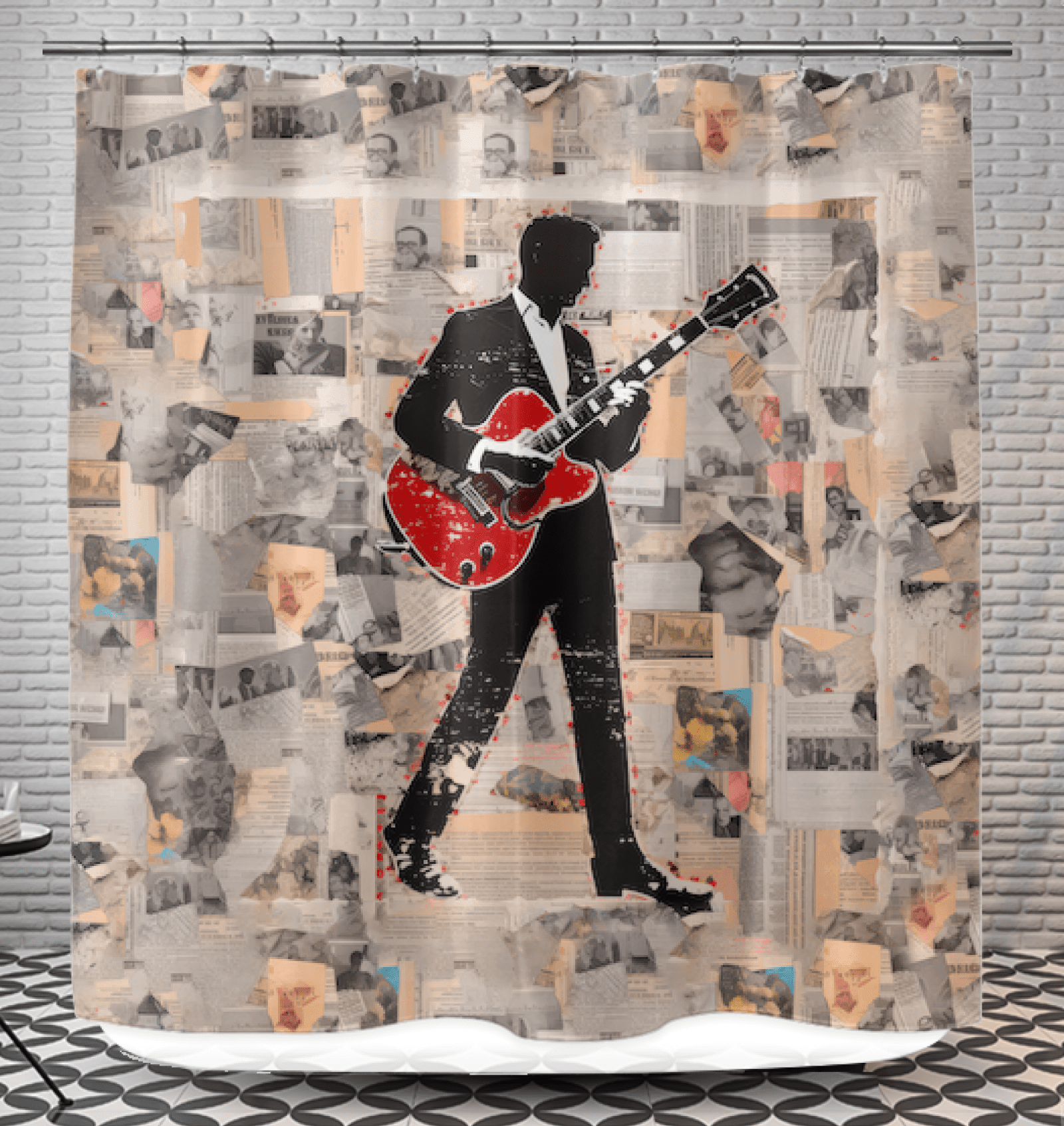 Musical Mirage Shower Curtain - Beyond T-shirts