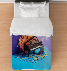 Harmonious Crane Dance Comforter with serene crane design.