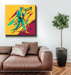 Jazzed Up Elegance Canvas Print - Beyond T-shirts