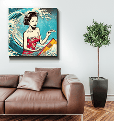 Surfing Majesty Canvas Print - Beyond T-shirts