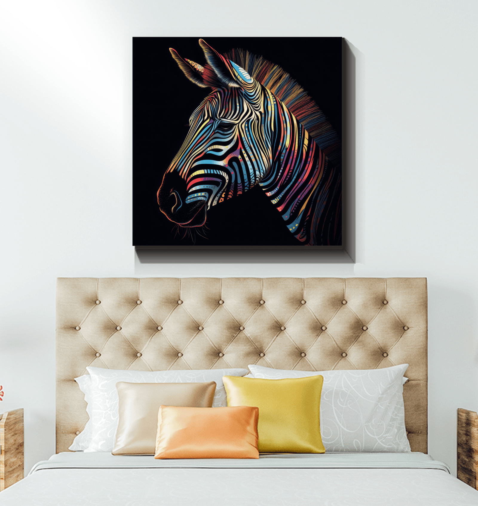 Zebra Stripes Elegance Canvas - Beyond T-shirts