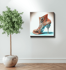 Walking on Air: Futuristic Shoe Canvas Print - Beyond T-shirts