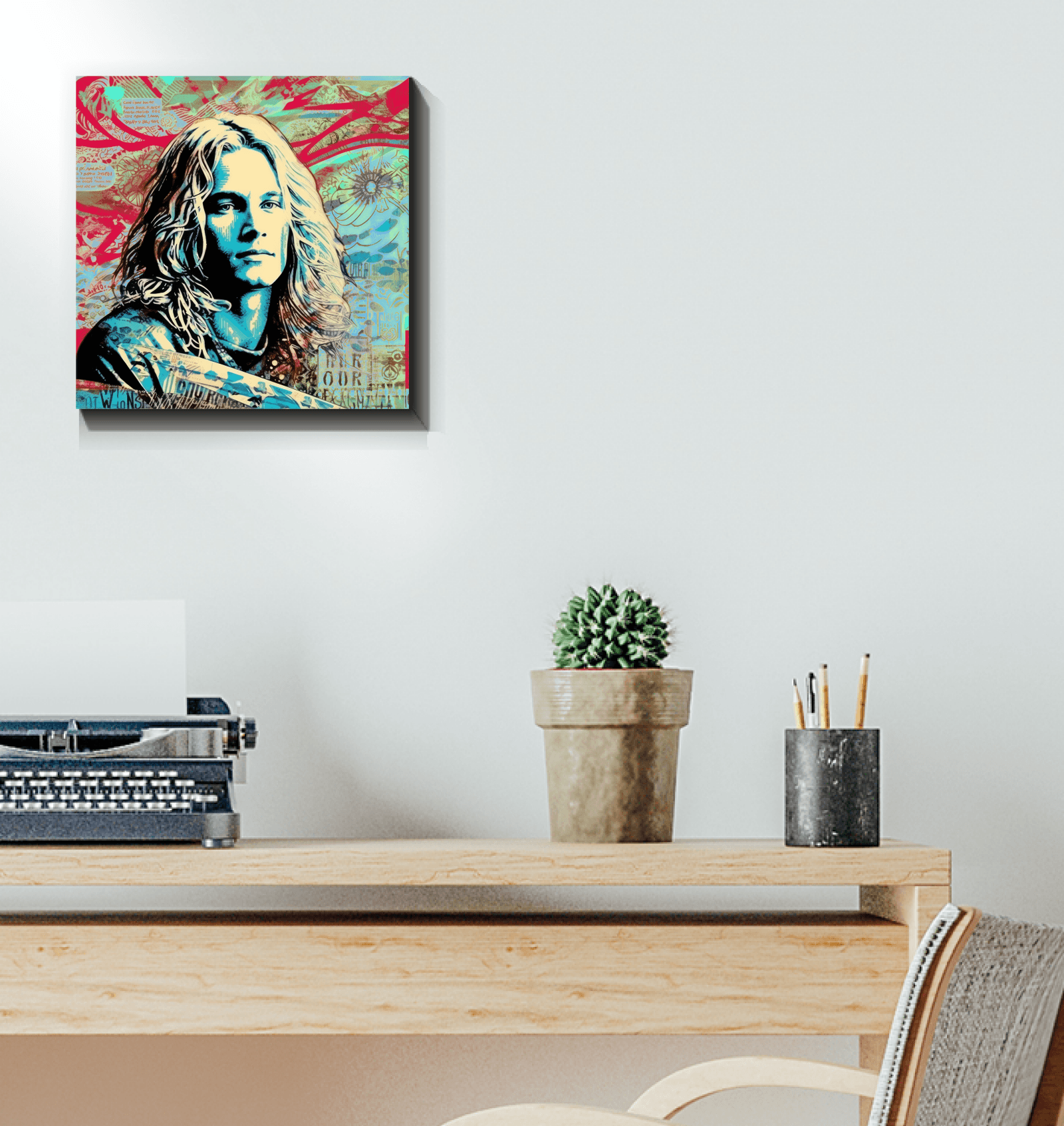 Surfing Tranquility Canvas Art Print - Beyond T-shirts