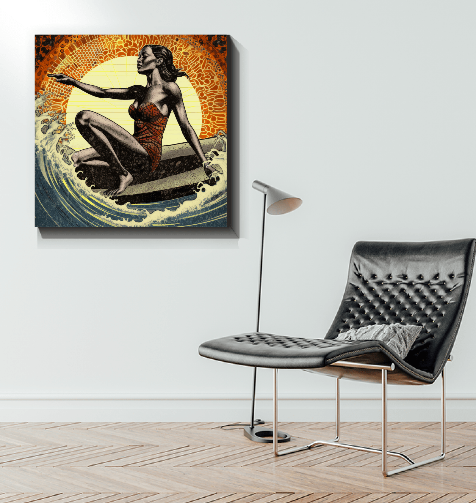 Surfing Serenade Canvas Print - Beyond T-shirts