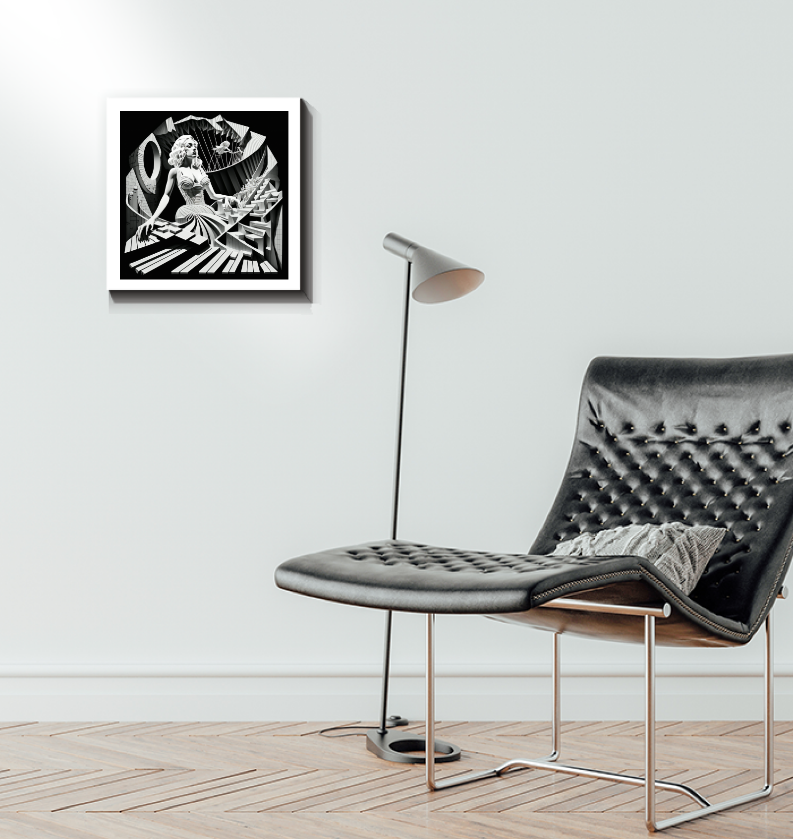 Vibrant colors Progressive Rock Odyssey home decor canvas.