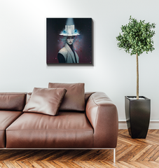 Modern Abstract Art Wrapped Canvas - Serenity's Embrace