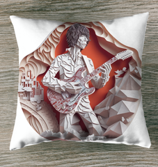 Eclectic Melodies Outdoor Pillow