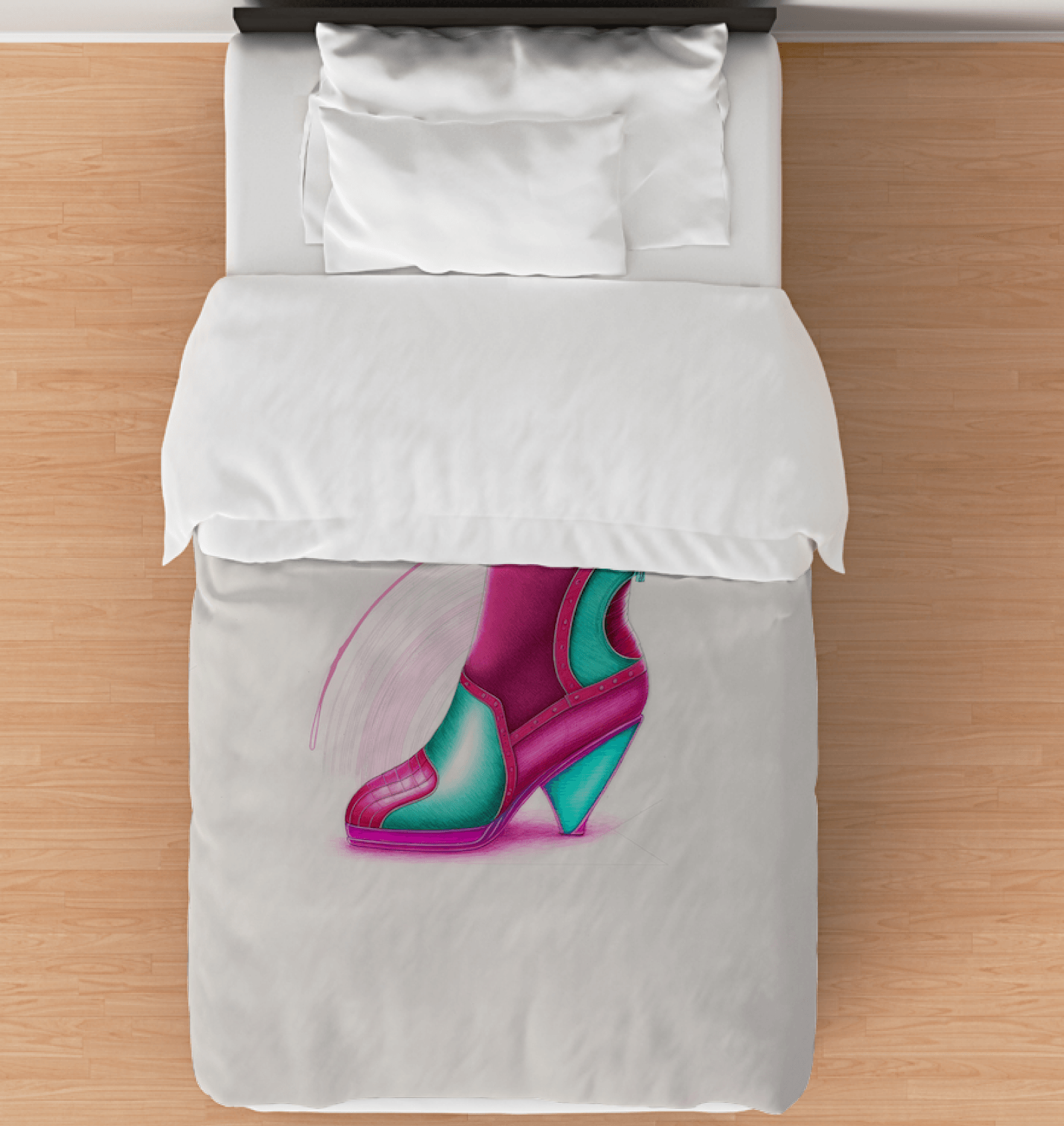 Futuristic Shoe Comforter Escape - Beyond T-shirts