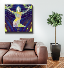 Tranquil Melodic Symphony canvas art piece.