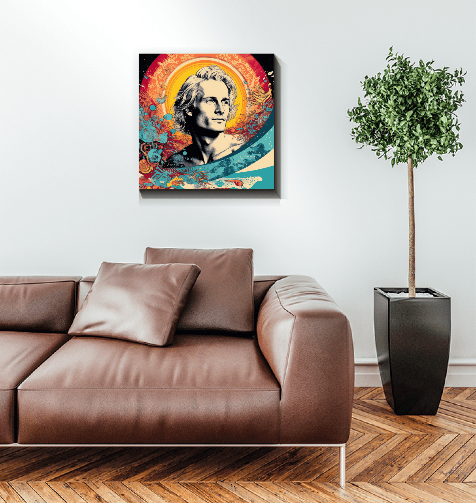 Luminous Surf Canvas Print - Beyond T-shirts