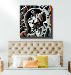 Tribal Tunes Wrapped Canvas