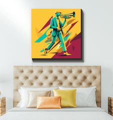 Jazzed Up Elegance Canvas Print - Beyond T-shirts