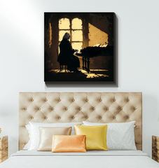 Guitar Serenity - Musician's Canvas Wall Decor - Beyond T-shirts