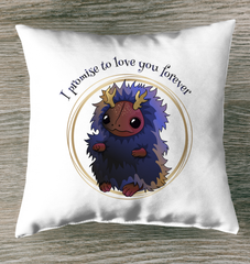 I Promise To Love You Forever Outdoor Pillow