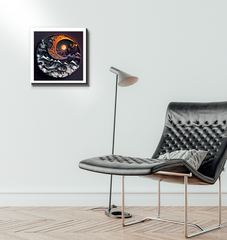 Tranquil Zen Garden duality art on canvas.