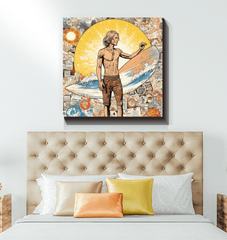 Surfing Dreams Canvas Art Print - Beyond T-shirts