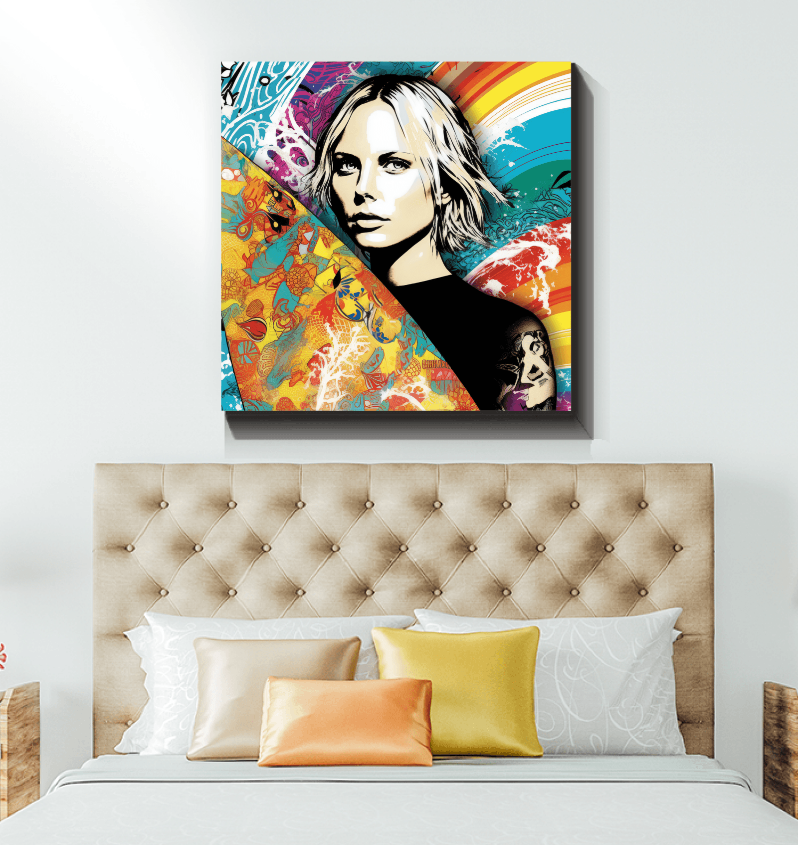 Surfing Spirit Canvas Art - Beyond T-shirts