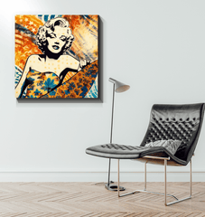Surfing 5 08 Wrapped Canvas with frame