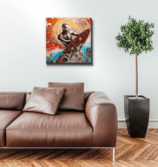 Surfing Serenity Canvas Art - Beyond T-shirts