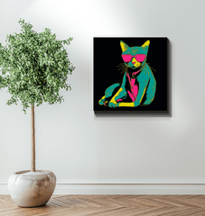 Cat's Whimsical Dream Canvas Print - Beyond T-shirts