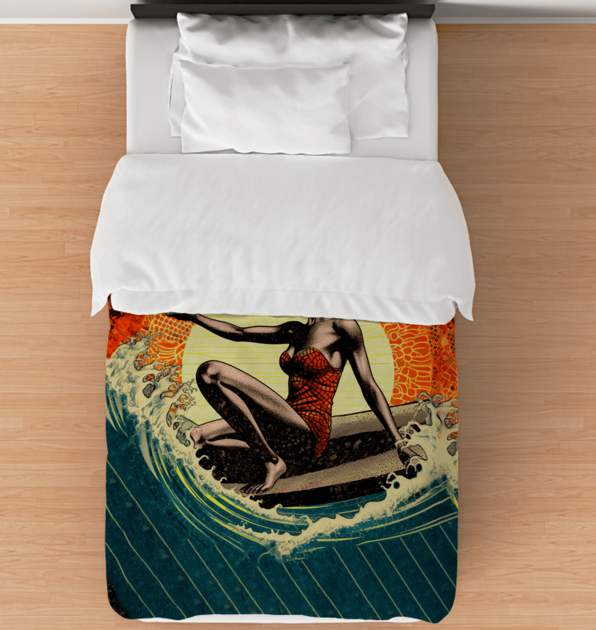 Wave Enthusiast Bed Comforter - Beyond T-shirts