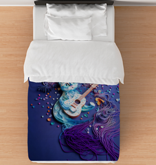 Rippling Water Reflections Comforter with serene water design.
