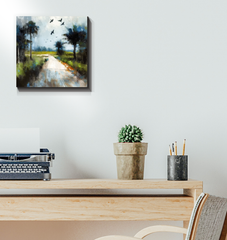 Waterfall Wonder Landscape Wrapped Canvas