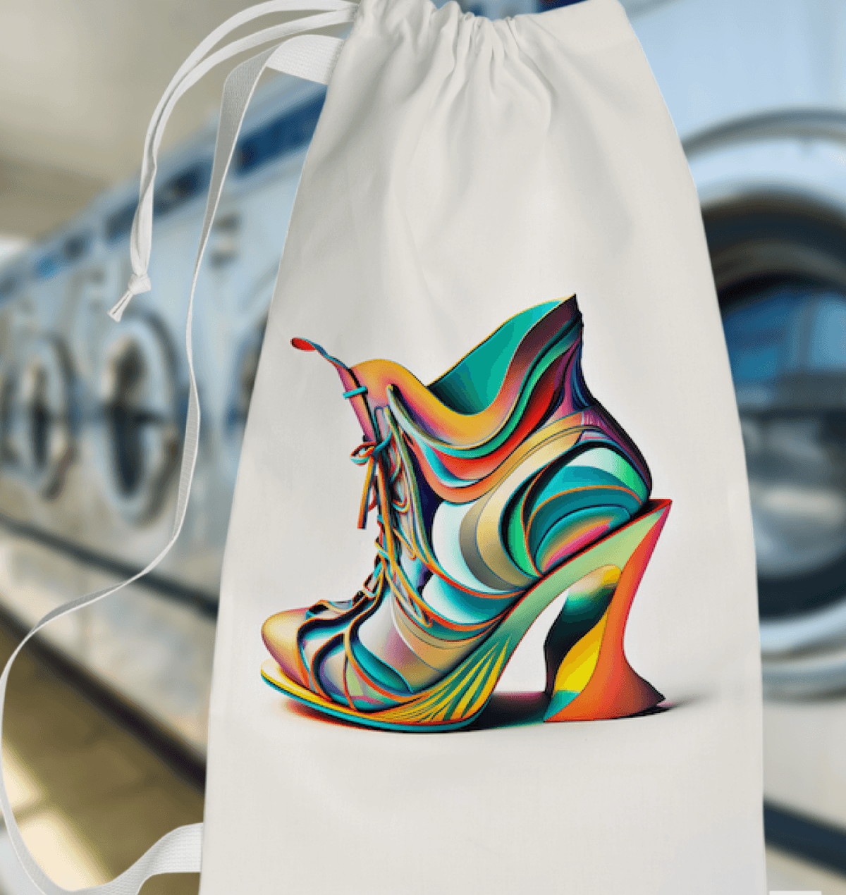 NeoGlide Futuristic Shoe Laundry Bag - Beyond T-shirts