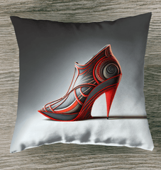 Futurist Footprints Patio Cushion - Beyond T-shirts