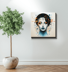 Abstract Elegance Unveiled: Women's Canvas Art - Beyond T-shirts