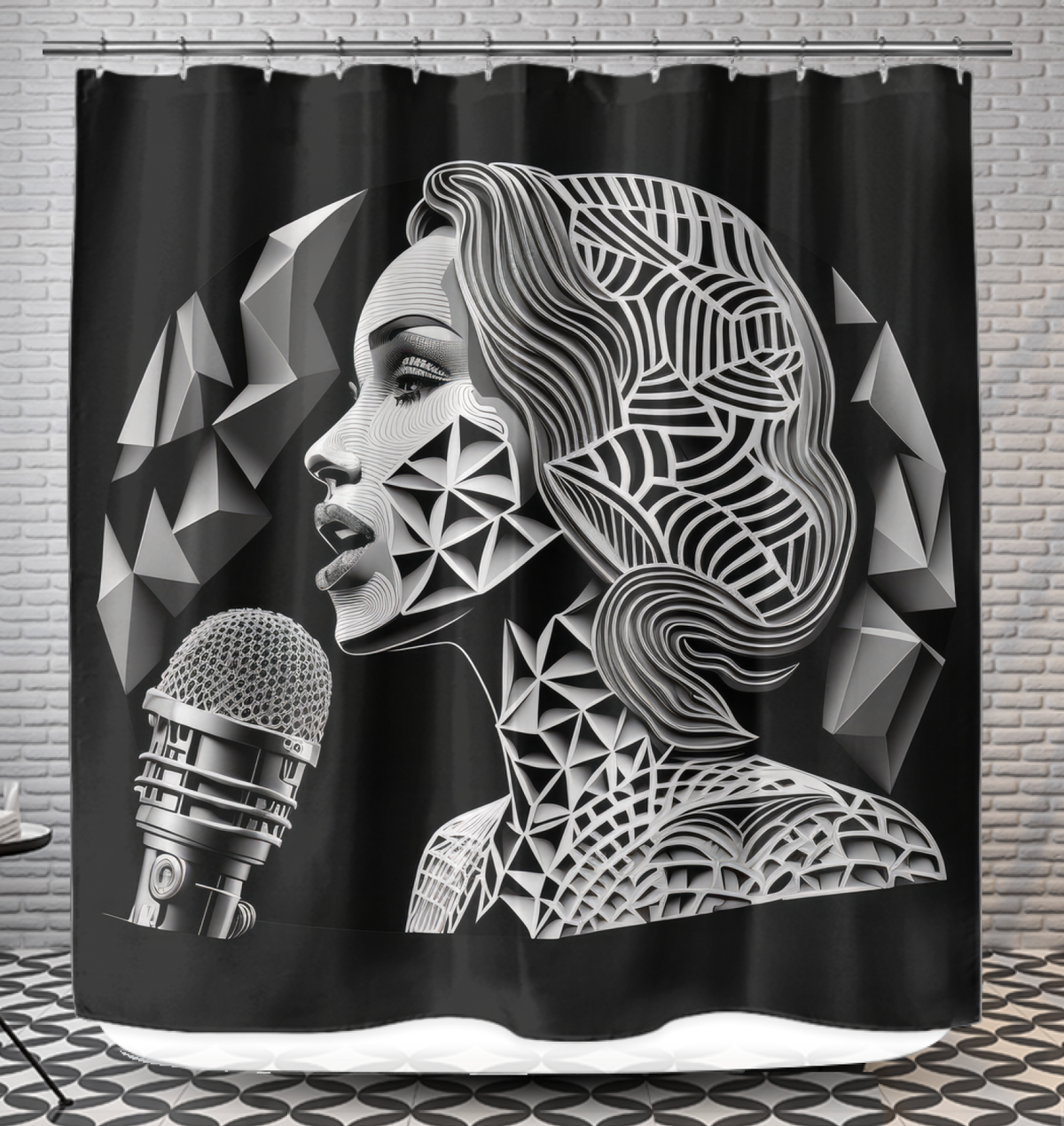 Vibrant Vocals Shower Curtain