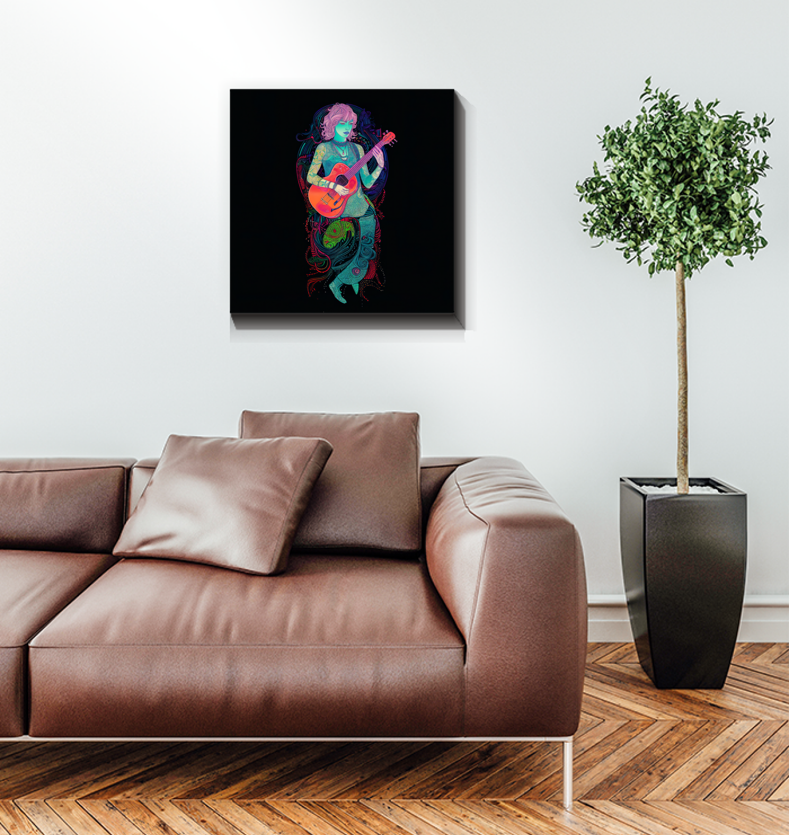 Bright and cheerful sunflower canvas print
