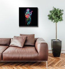 Bright and cheerful sunflower canvas print