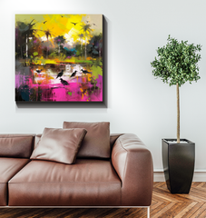 Rolling Hills Landscape Wrapped Canvas