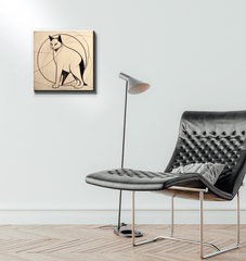Majestic Feline Silhouette Canvas - Beyond T-shirts