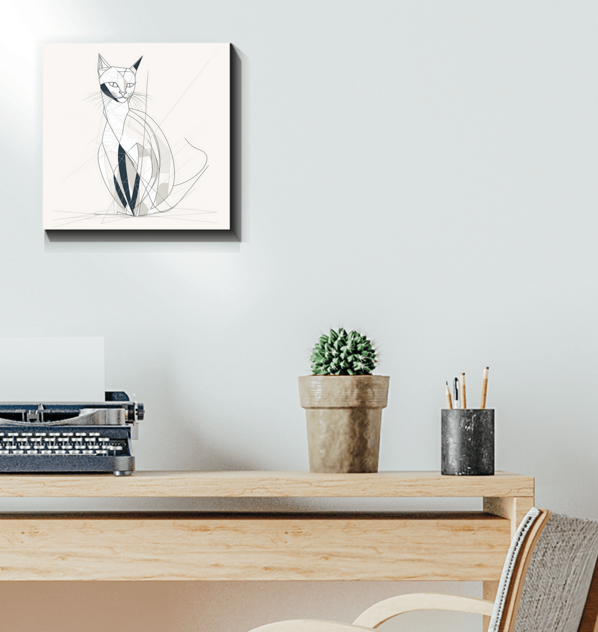 Playful Cat Yarn Tangle Canvas - Beyond T-shirts