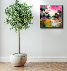 Rolling Meadows Landscape Wrapped Canvas