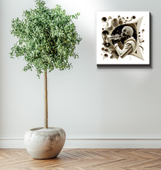 Notation Nebula Wrapped Canvas