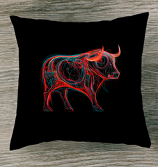 Stoic Buffalo Prairie Gaze Pillow