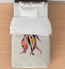 Colorful Canvas Dreams Fashion Art Duvet Cover
