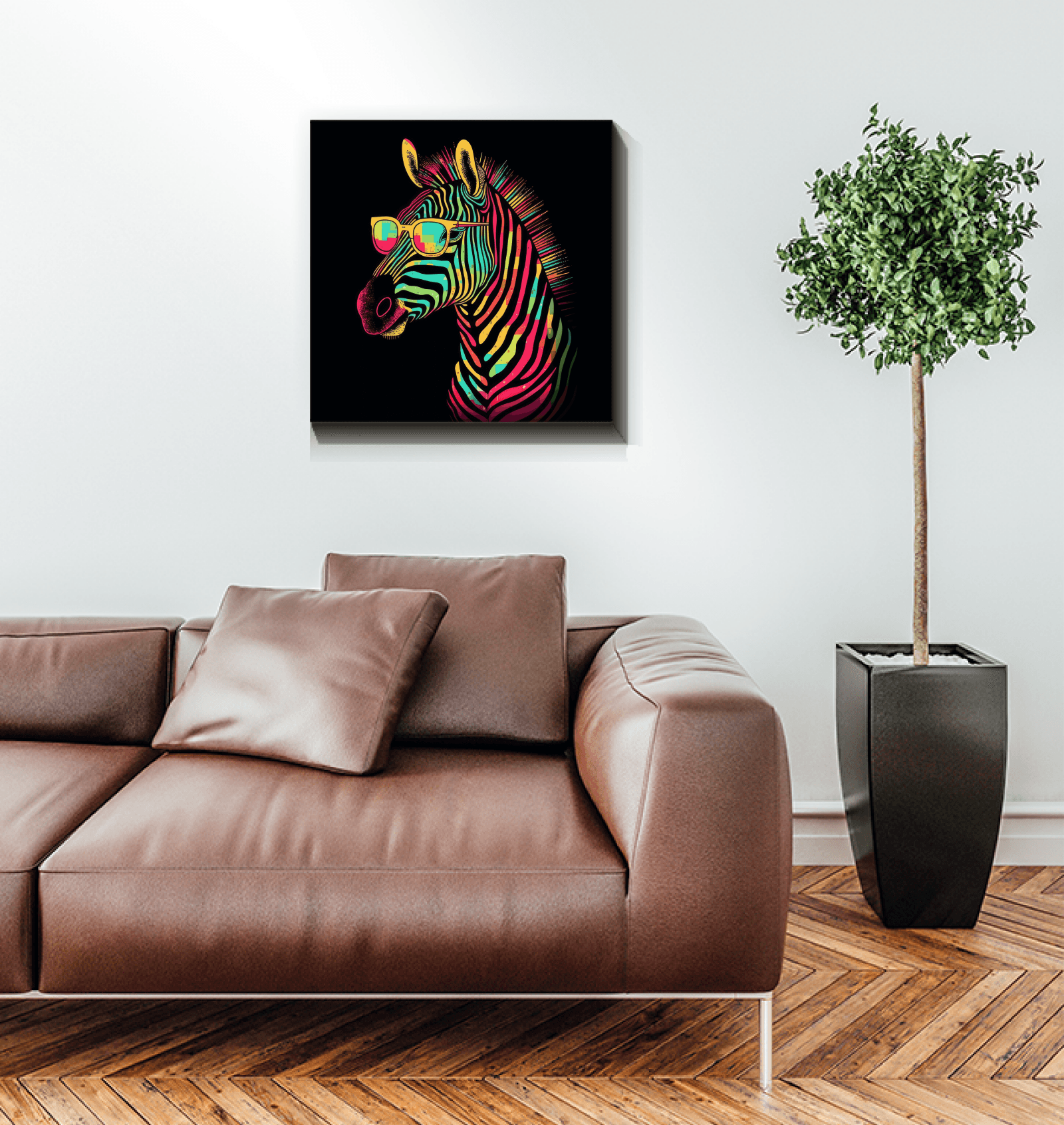 Monochrome Safari Canvas Print - Beyond T-shirts