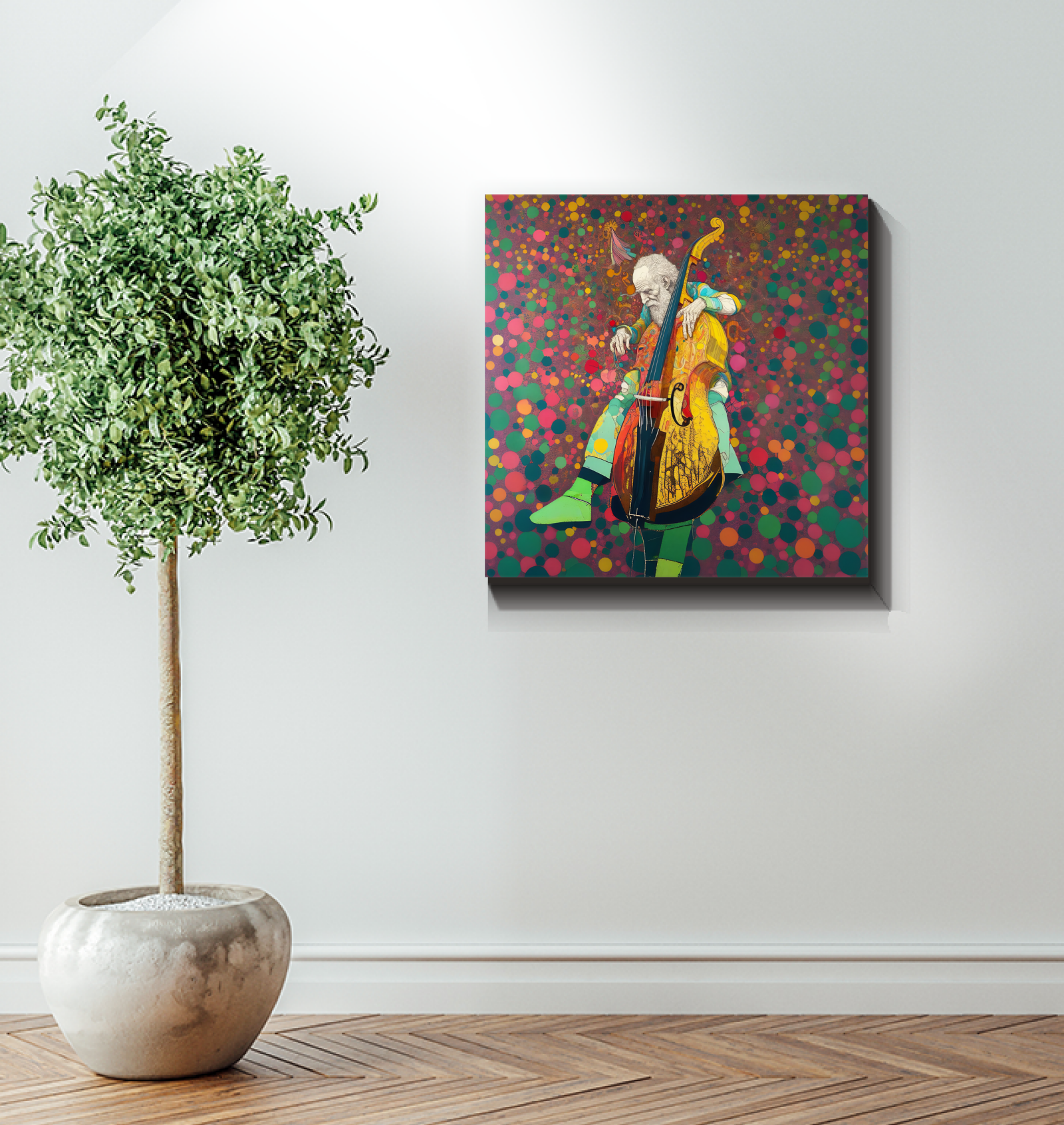 Space-themed Cosmos Celebration canvas for modern interiors.