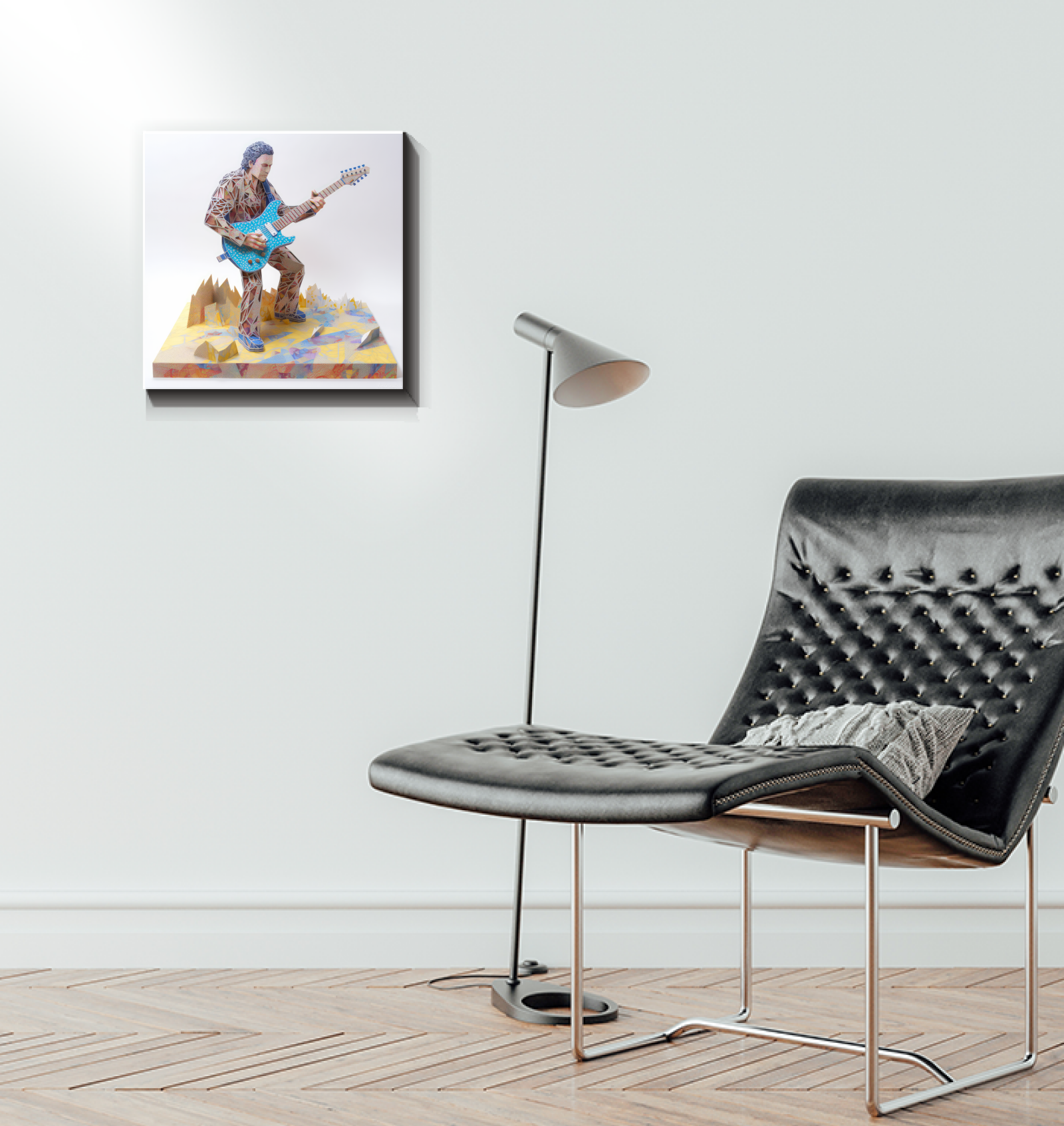 Elegant wrapped canvas featuring blissful botanical designs for modern interiors.
