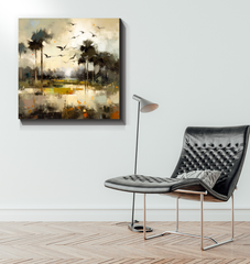 Coastal Serenade Landscape Wrapped Canvas