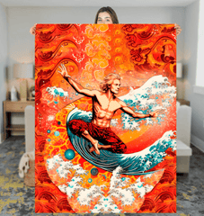 Dream Weaver Surf Sherpa Throw Blanket - Beyond T-shirts