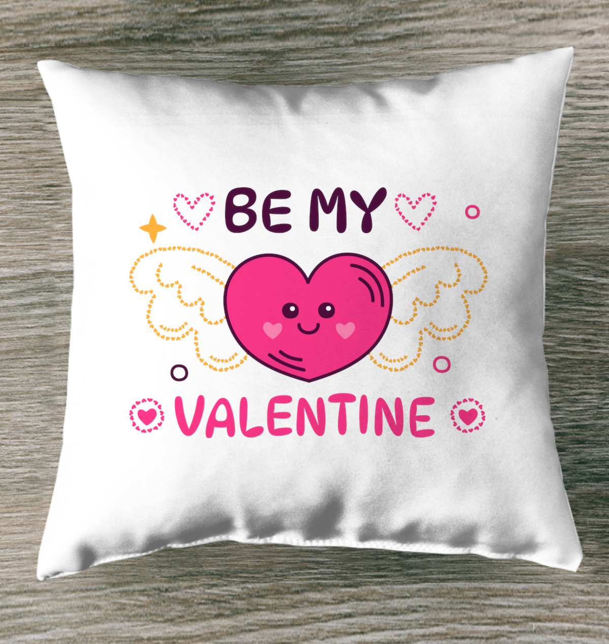 Be My Valentine Outdoor Pillow