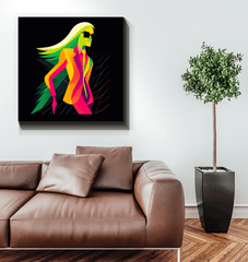 Graffiti Couture Fusion Canvas Print - Beyond T-shirts